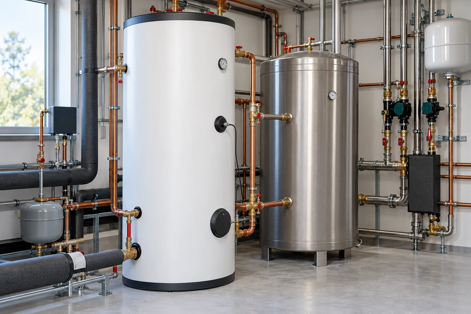 Warmwasserspeicher und Ansammlungstanks